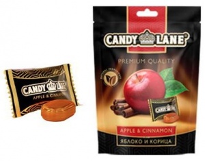 Candy Lane леденцы яблоко с корицей в пакете  фас. 0.090кг*20шт Сладкая сказка