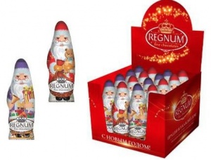 Regnum Дед Мороз шоколадная фигурка фас. 0,025кг*20шт Сладкая сказка НОВИНКА!!!