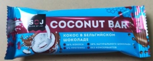 Кокосовый  батончик Coconut Bar ванил-сливочным вкусом в шоколаде  фас. 0,040кг*16шт Содж